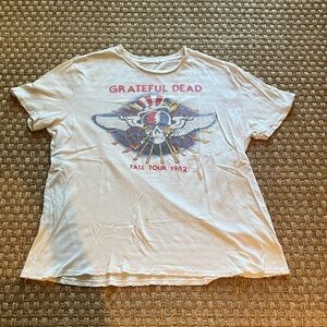 Junk Food Clothing White Grateful Dead Short Sleeve Graphic Tee